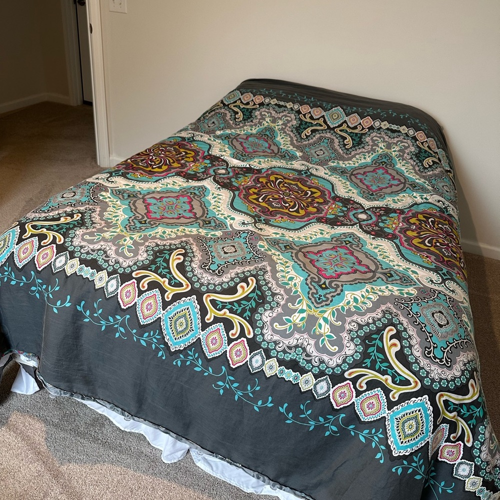 Max Studio Paisley/Boho style duvet & shams